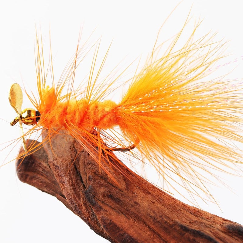 FAISOX Fly Fishing Flies Assortment Kit Dry Wet Nyphms Tenkara Popper Streamer Woolly Bugger for Trout Bass Salmon Steelhead with Fly Box - Image 2